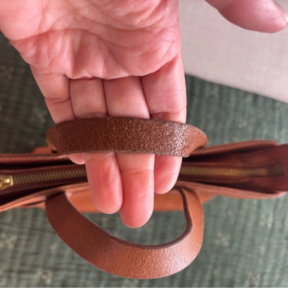 Madewell Small Tan Leather Tote 017 - Picture 8 of 11